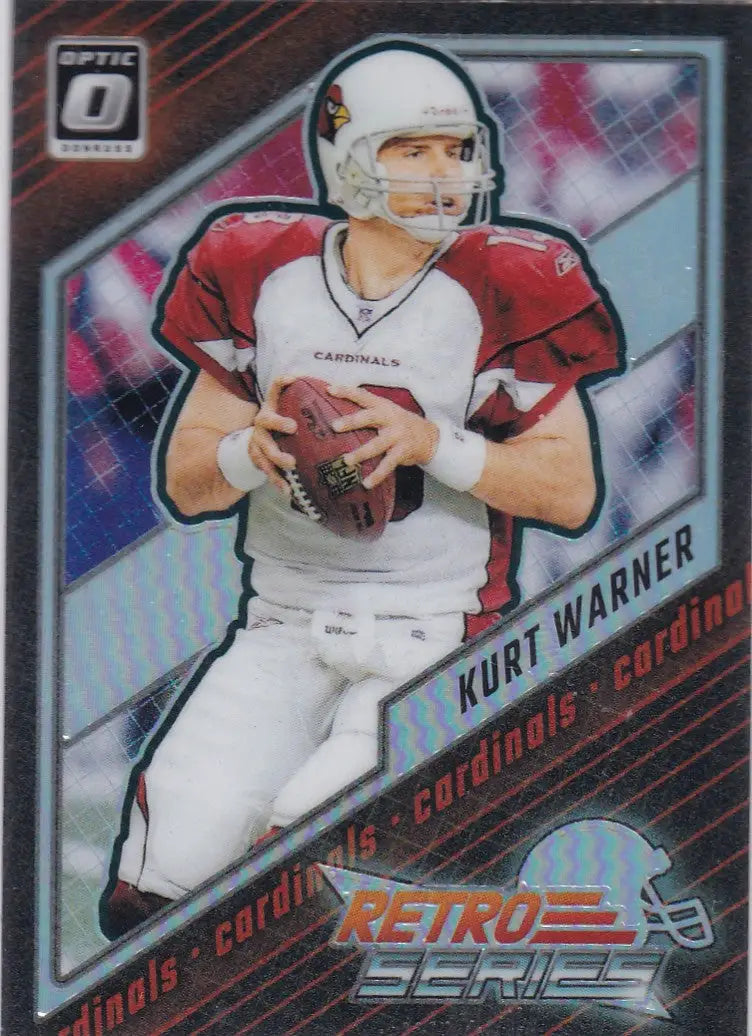 2023 DONRUSS OPTIC #18 KURT WARNER RETRO REFRACTOR- ARIZONA CARDINALS