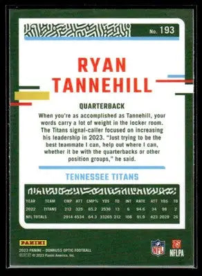2023 Donruss Optic #193 Ryan Tannehill - Football Card Single