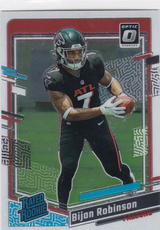 2023 DONRUSS OPTIC #206 BIJAN ROBINSON- ATLANTA FALCONS - Football Card Single
