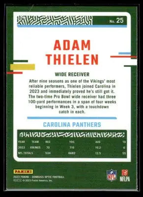 2023 Donruss Optic #25 Adam Thielen - Football Card Single