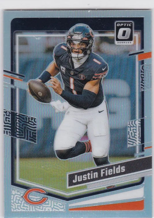 2023 DONRUSS OPTIC #36 JUSTIN FIELDS SILVER- CHICAGO BEARS - Football Card Single