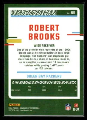 2023 Donruss Optic #69 Robert Brooks - Football Card Single