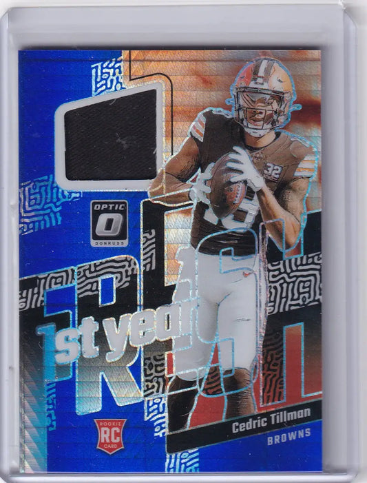2023 DONRUSS OPTIC #FYF-CTI CEDRIC TILLMAN HYPER PATCH- CLEVELAND BROWNS