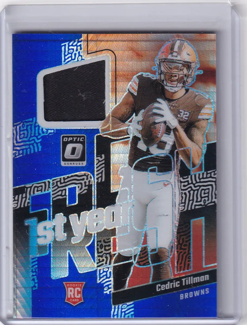 2023 DONRUSS OPTIC #FYF-CTI CEDRIC TILLMAN HYPER PATCH- CLEVELAND BROWNS