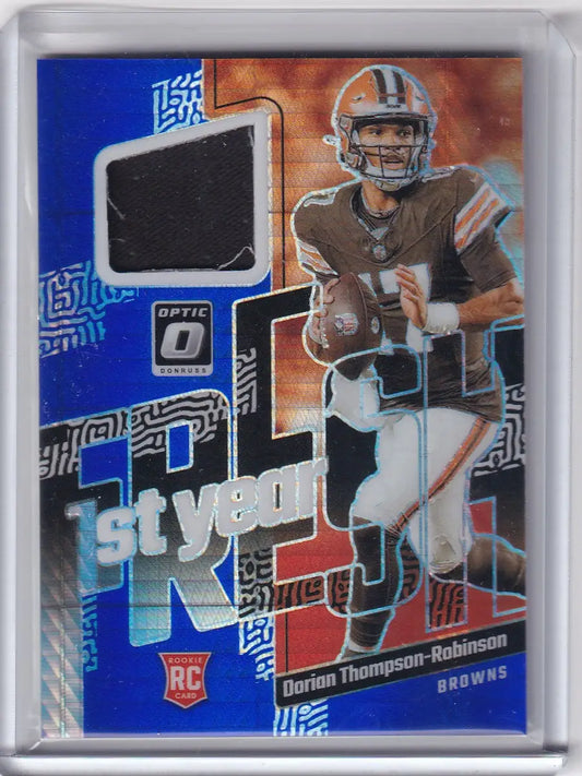 2023 DONRUSS OPTIC #FYF-DTR DORIAN ROBINSON HYPER PATCH- CLEVELAND BROWNS