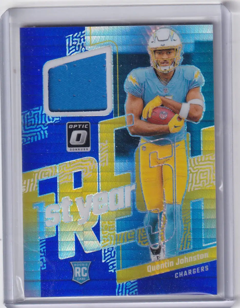 2023 DONRUSS OPTIC #FYF-QJ QUENTIN JOHNSON HYPER PATCH- LOS ANGELES CHARGERS