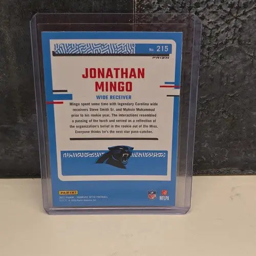 2023 Donruss Optic Joanthan Mingo Purple Shock Prizm Rated Rookie RC #215