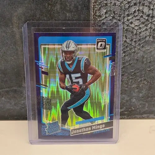 2023 Donruss Optic Joanthan Mingo Purple Shock Prizm Rated Rookie RC #215