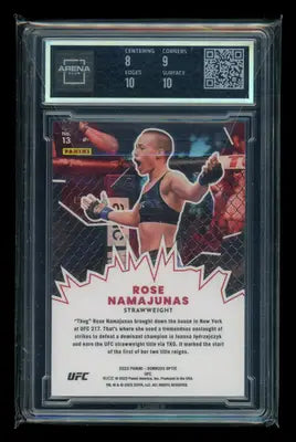 2023 Donruss Optic My House Rose Namajunas #13 MMA Arena Club 8.5 - UFC/MMA Card Single