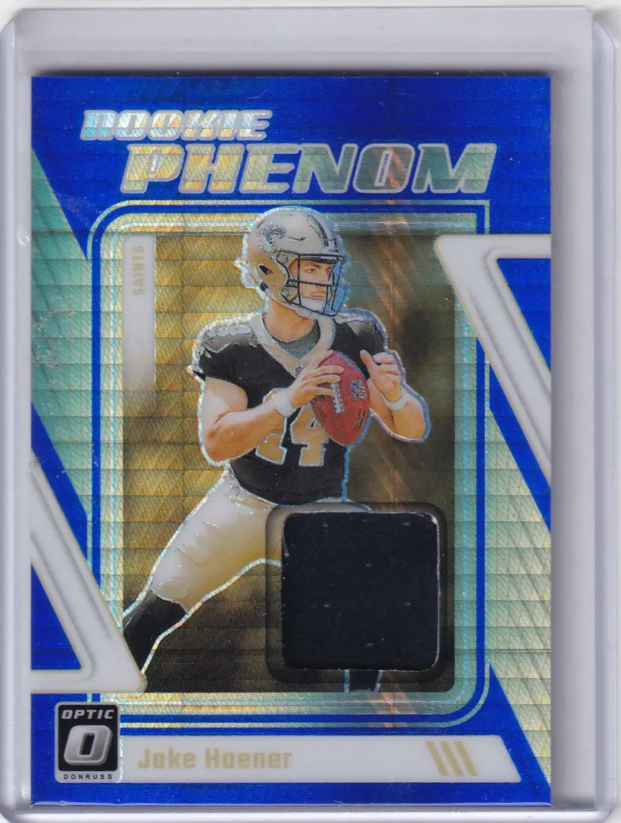 2023 DONRUSS OPTIC #RP-JHA JAKE HAENER PHENOM PATCH- NEW ORLEANS SAINTS