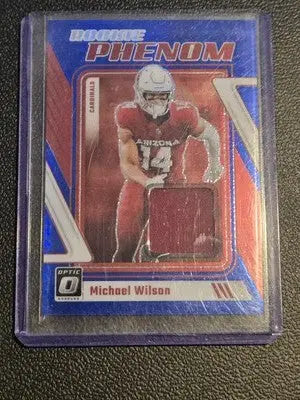 2023 Donruss Optic #RP-MW Michael Wilson Rookie Phenom Blue Hyper - Football Card Single