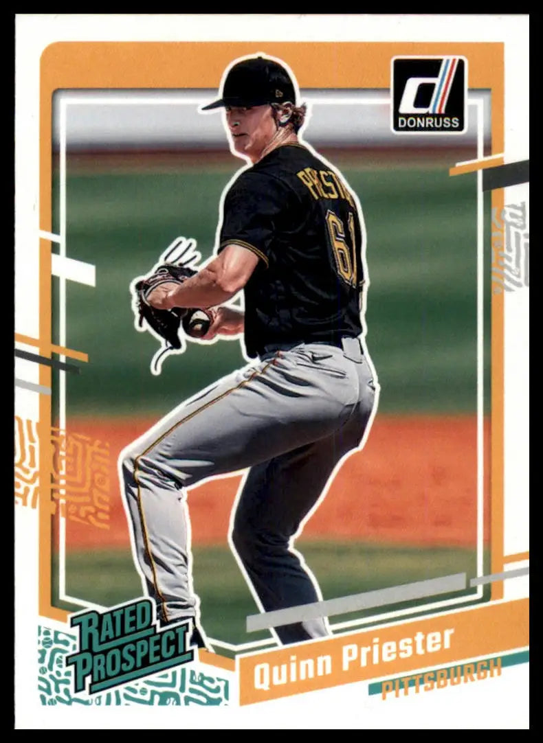2023 Donruss Quinn Priester 39 Pittsburgh Pirates Baseball NM - Baseball Card Single