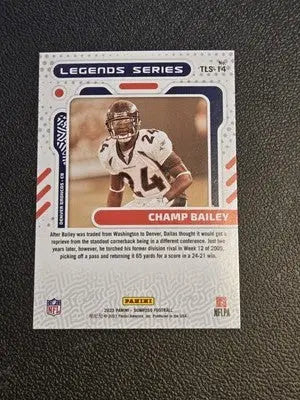 2023 Donruss #TLS-14 Champ Bailey The Legends Series - Football Card Single