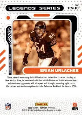 2023 Donruss #TLS-18 Brian Urlacher The Legends Series - Football Card Single