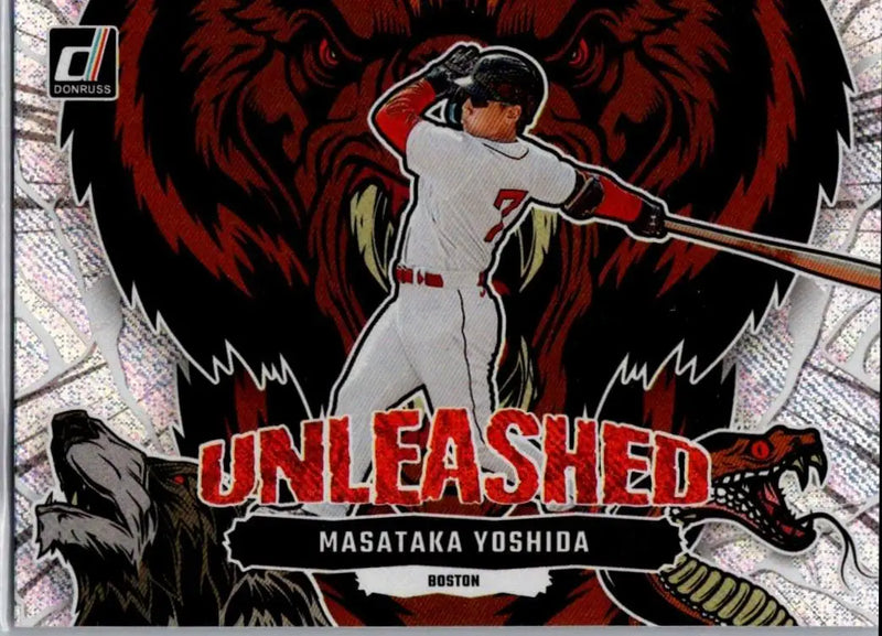 2023 Donruss U18 Masataka Yoshida Unleashed Vector baseball card display image