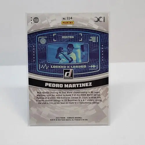 2023 Donruss Vector Parallel Locked And Loaded Pedro Martinez - Baseball Card Single