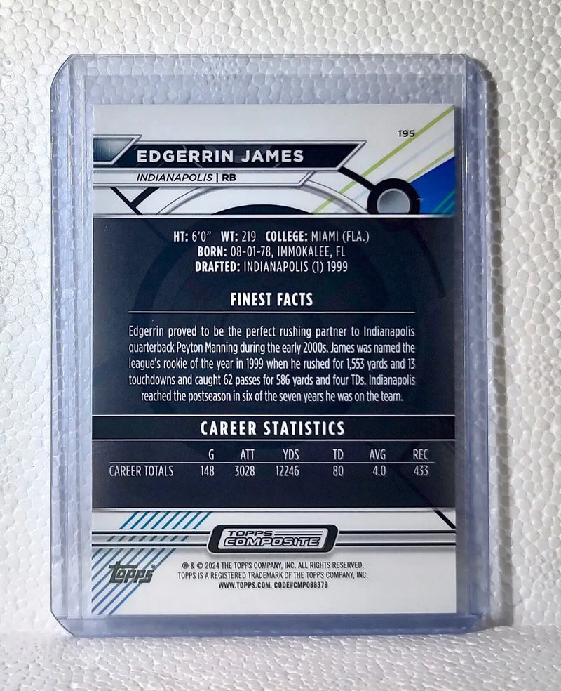 2023 Edgerrin James Topps Finest NFL #195 Football Card Indianapolis Colts