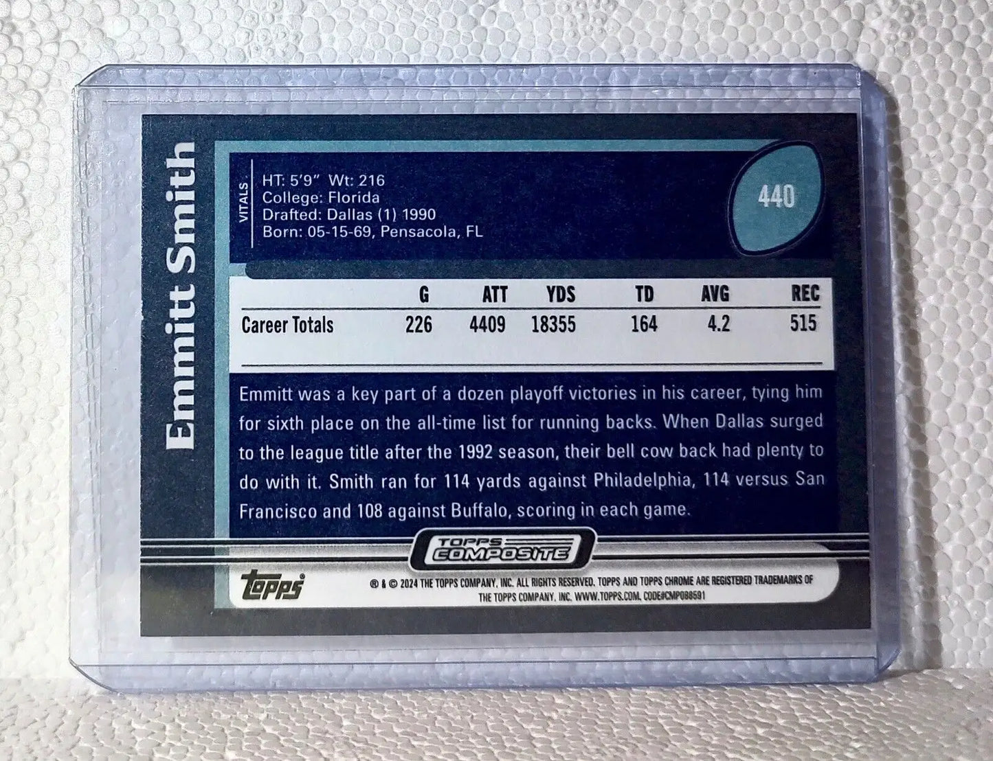 2023 Emmitt Smith Topps NFL #440 Composite Football Card Dallas Cowboys - Football Card Single