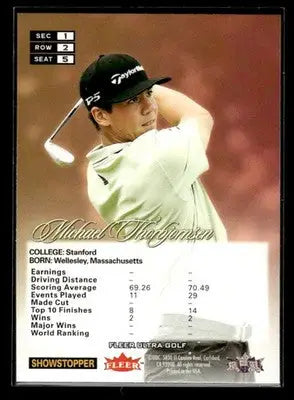 2023 Fleer Ultra Michael Thorbjornsen #5 Flair Showcase Row 2 PGA - Other