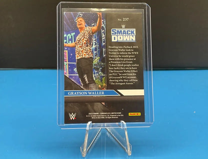 Grayson Waller Panini Chronicles Limited WWE Green Trading Card #58/75