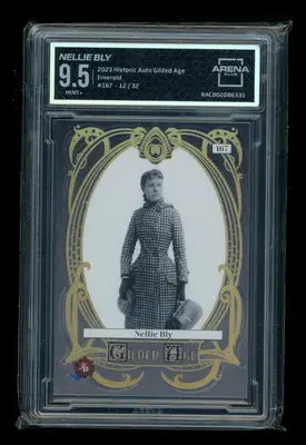 2023 Historic Autographs Gilded Age Emerald Nellie Bly 12/32 #167 Arena Club 9.5 - Other