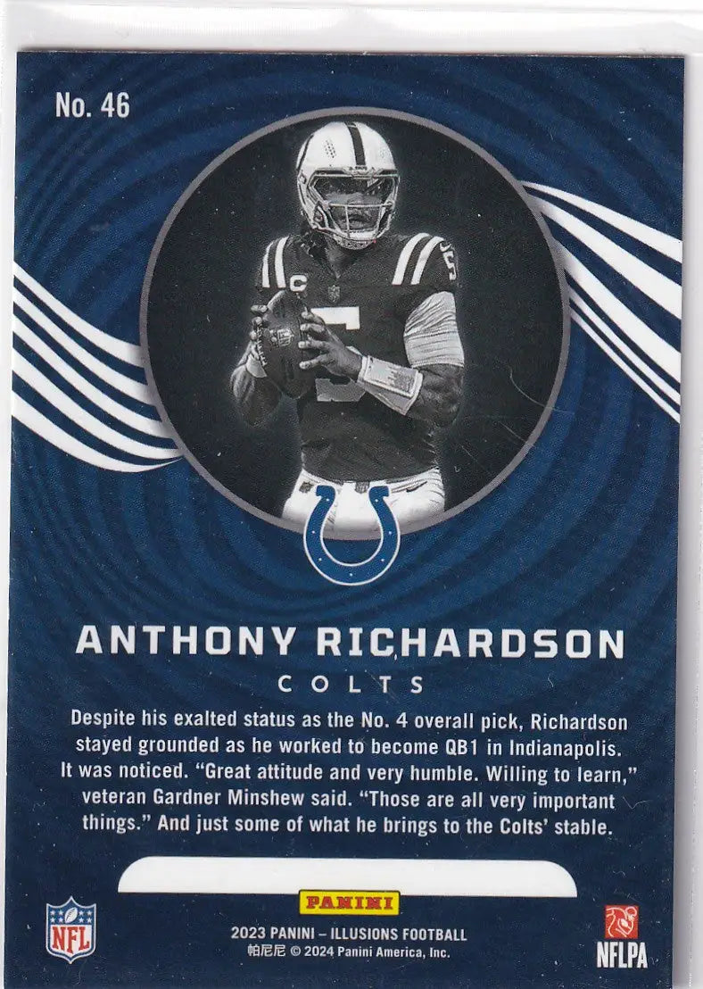 2023 ILLUSIONS #46 ANTHONY RICHARDSON- INDIANPOLIS COLTS