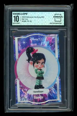 Graded trading card featuring Vanellope from Wreck-It Ralph in Kakawow Disney Cosmos Vanellope Arena Club