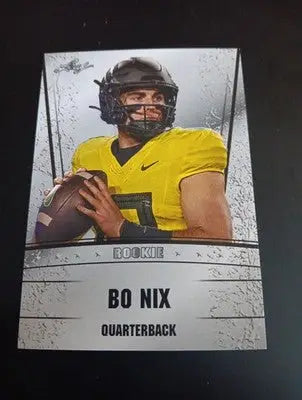 2023 Leaf - Bo Nix Draft (RC). RS-09. Oregon. NRMT+ - Football Card Single