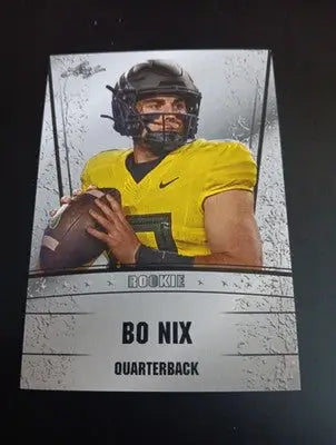 2023 Leaf - Bo Nix Draft (RC). RS-09. Oregon. NRMT+ - Football Card Single