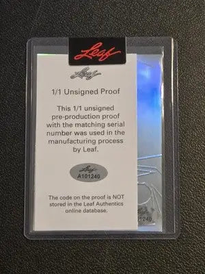2023 Leaf Metal Isaiah Foskey Michael Mayer Dual Unsigned Proof Tie-Dye #/1 - Football Card Single