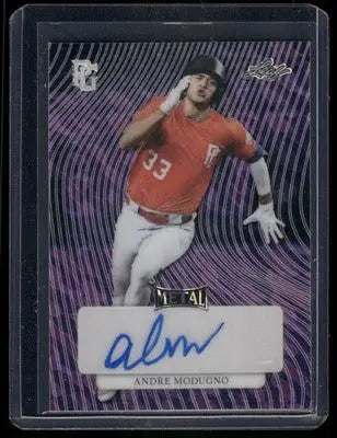 2023 Leaf Metal Perfect Game National Showcase Andre Modugno #MA-AM1 1/1 Auto - Baseball Card Single