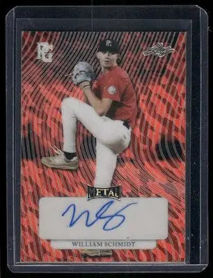 2023 Leaf Metal Perfect Game National Showcase William Schmidt #MA-WS1 1/1 Auto - Baseball Card Single