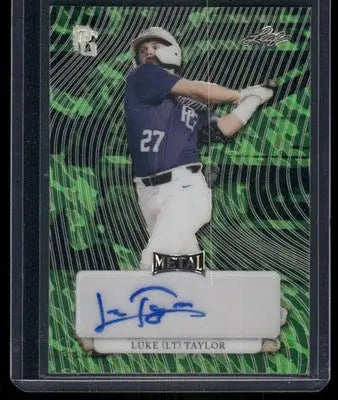 2023 Leaf Metal Perfect Game Showcase Luke (LT) Taylor #MA-LTT1 Auto 1/1 - Baseball Card Single