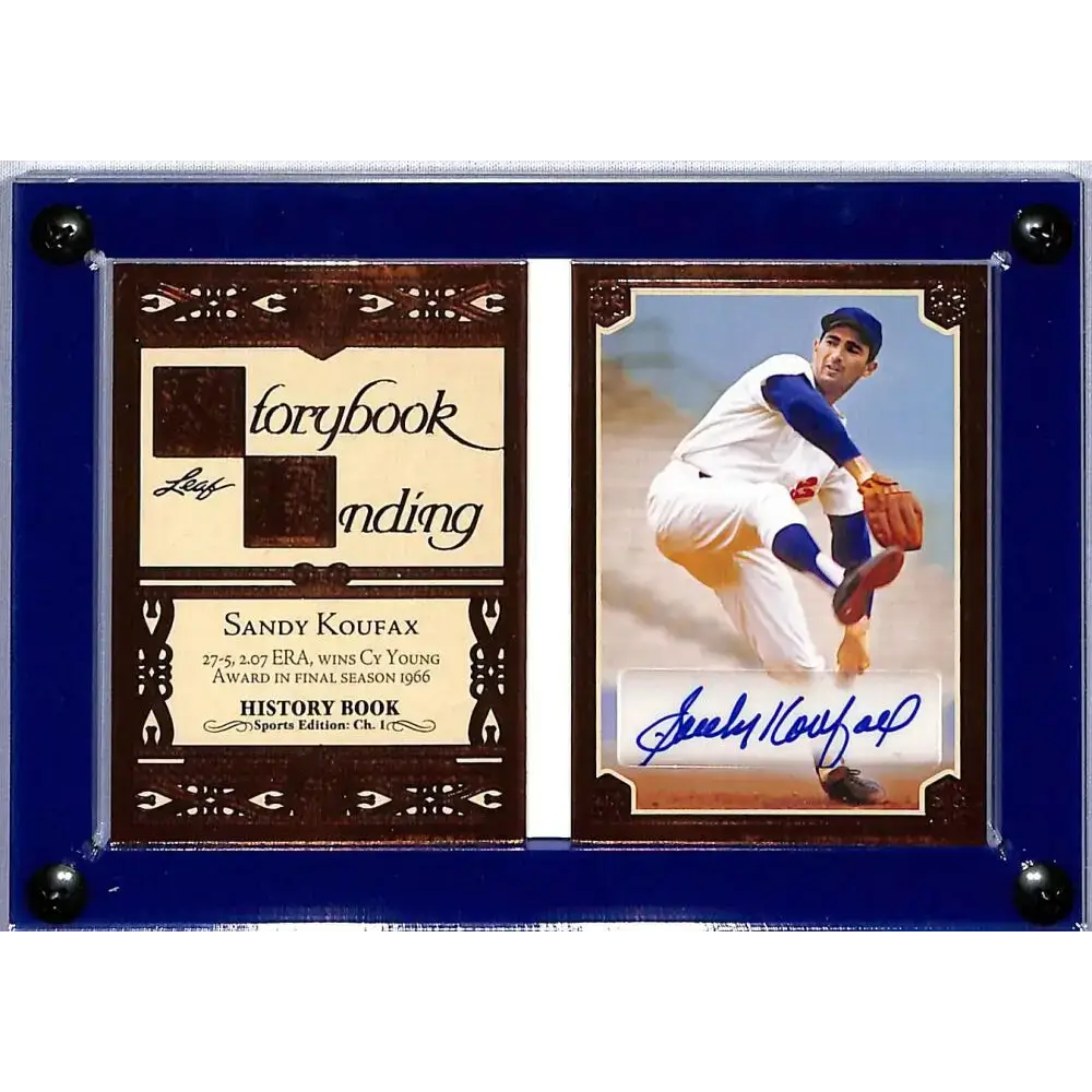 2023 Leaf Storybook Ending Orange #SE-SK1 Sandy Koufax NM-MT 19/25 Brooklyn Dodgers