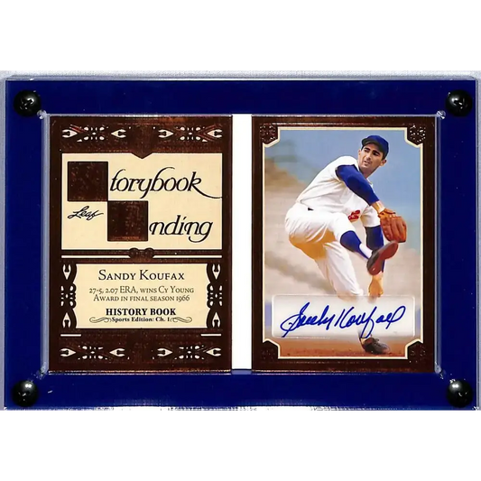 2023 Leaf Storybook Ending Orange #SE-SK1 Sandy Koufax NM-MT 19/25 Brooklyn Dodgers - Baseball Card Single