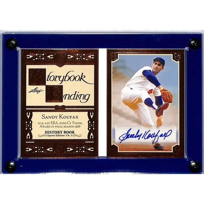2023 Leaf Storybook Ending Orange #SE-SK1 Sandy Koufax NM-MT 19/25 Brooklyn Dodgers