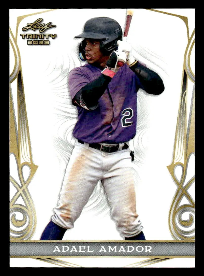 2023 Leaf Trinity #1 Adael Amador - Baseball Card Single