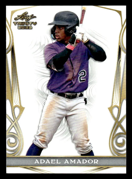 2023 Leaf Trinity #1 Adael Amador - Baseball Card Single