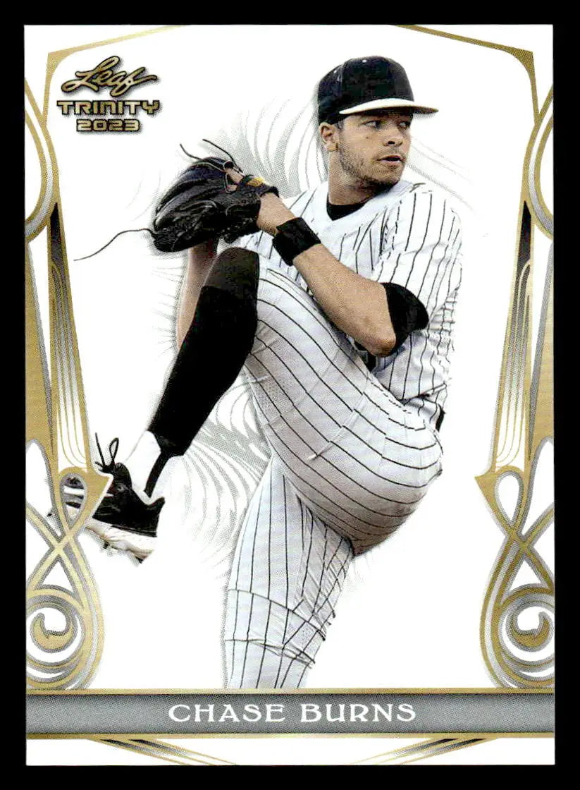 2023 Leaf Trinity #12 Chase Burns - Baseball Card Single