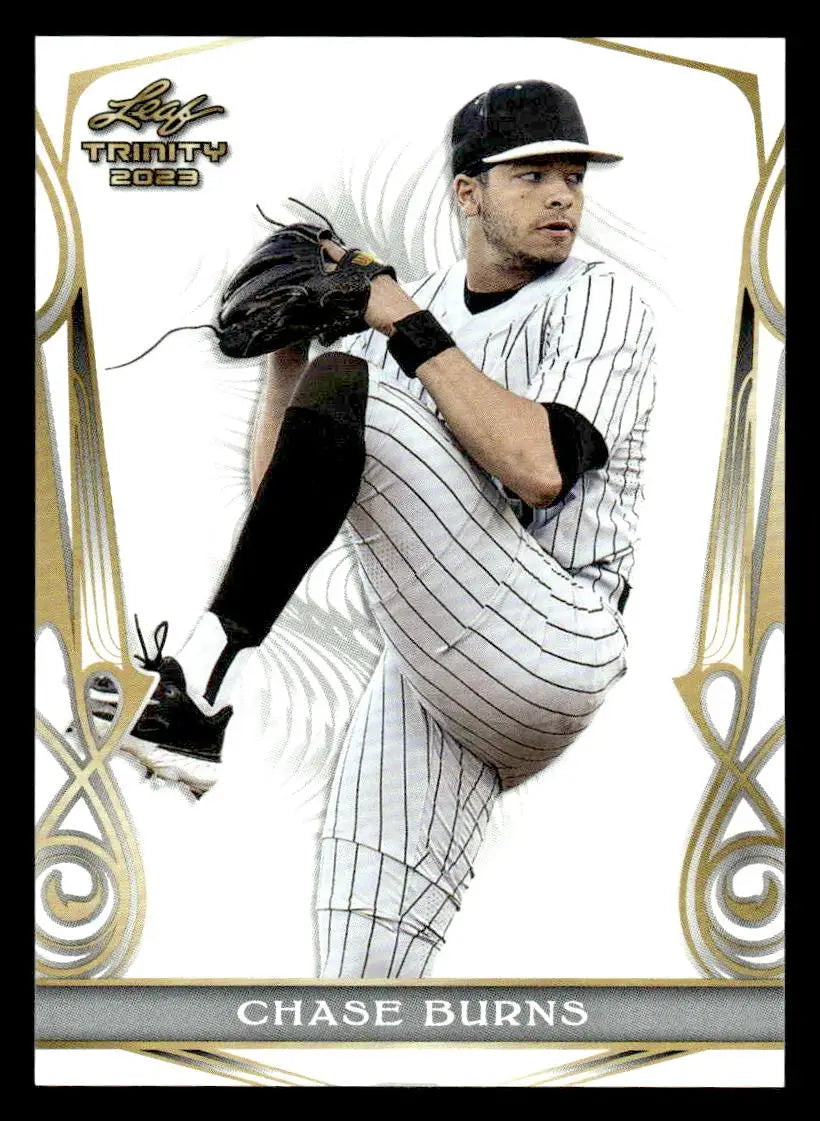 2023 Leaf Trinity #12 Chase Burns - Baseball Card Single