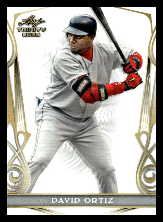 2023 Leaf Trinity #15 David Ortiz - Baseball Card Single