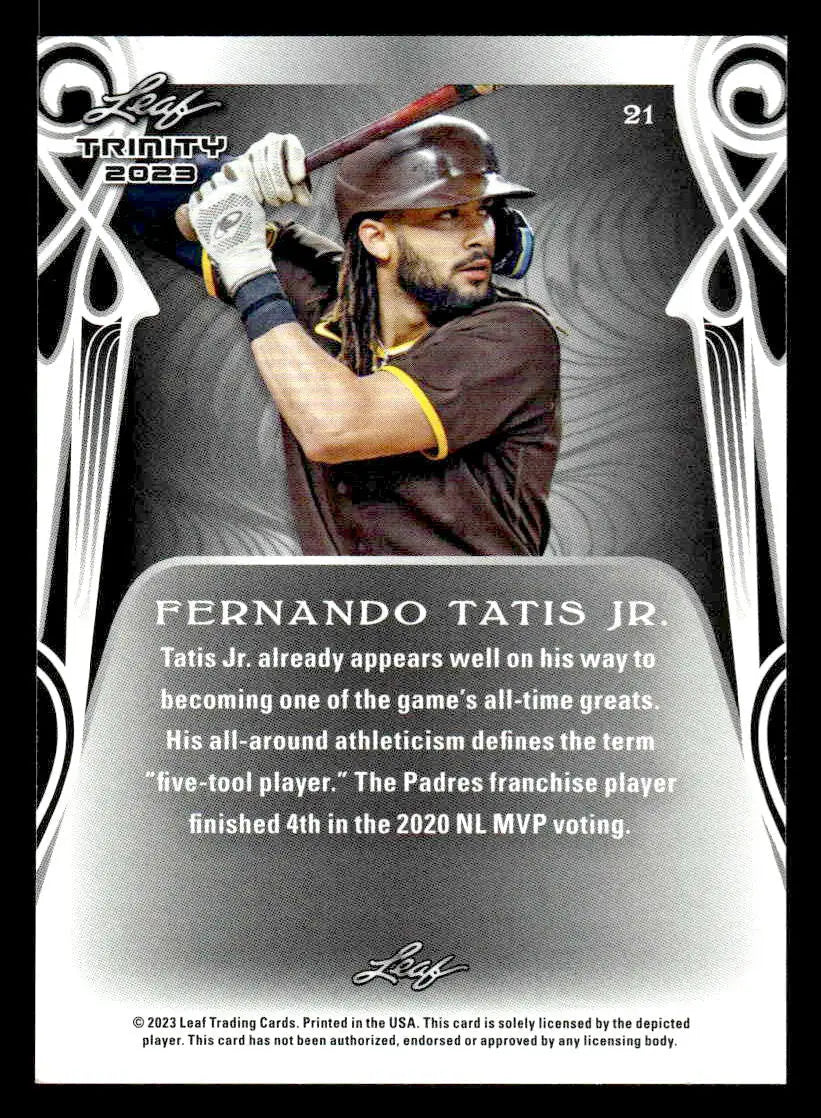 2023 Leaf Trinity #21 Fernando Tatis Jr. - Baseball Card Single
