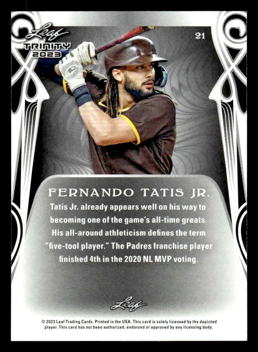 2023 Leaf Trinity #21 Fernando Tatis Jr. - Baseball Card Single