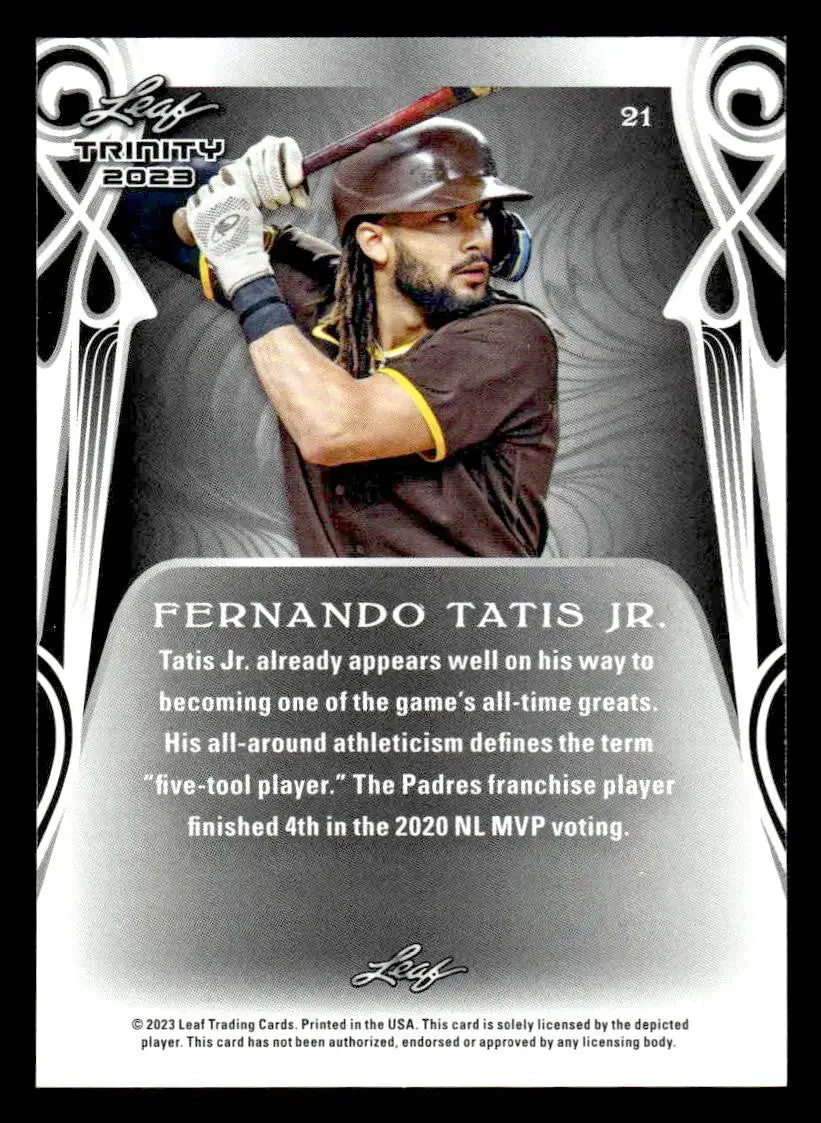 2023 Leaf Trinity #21 Fernando Tatis Jr. - Baseball Card Single