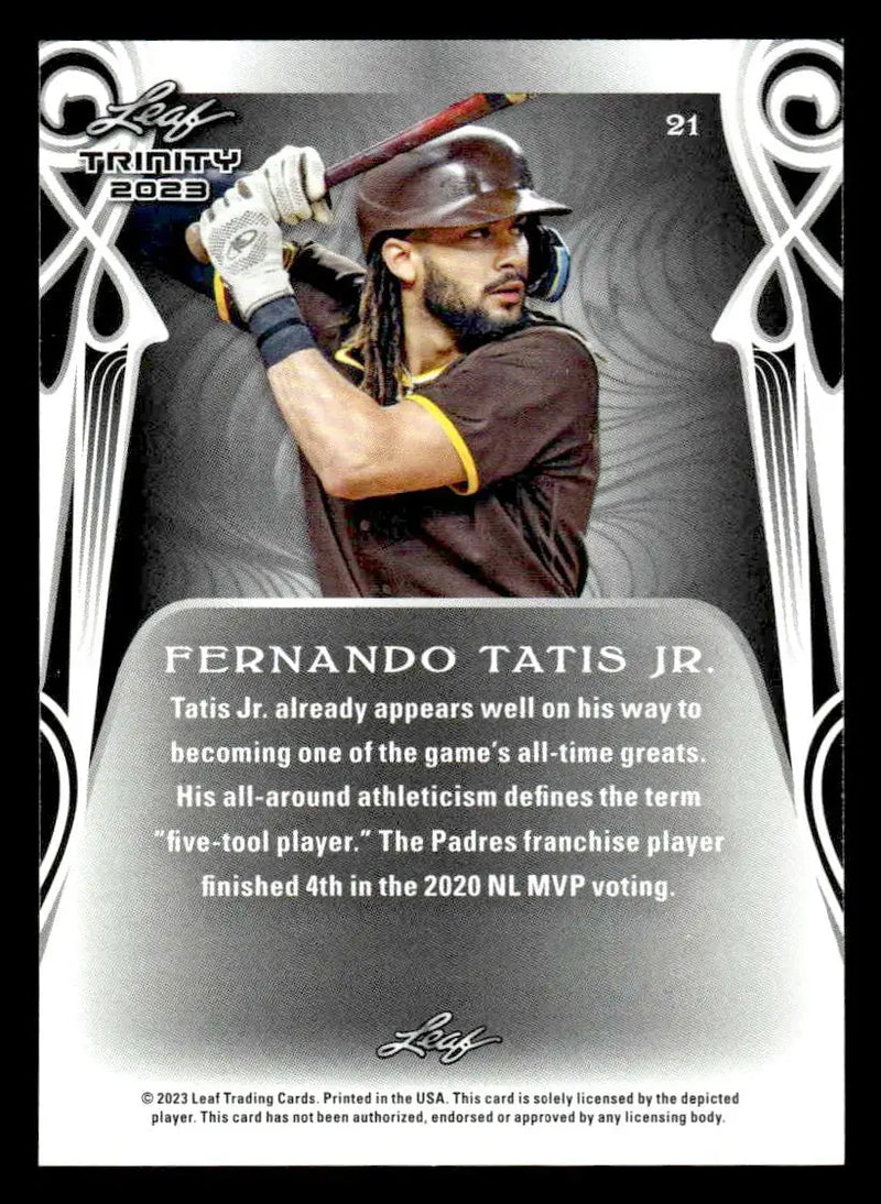 2023 Leaf Trinity #21 Fernando Tatis Jr. - Baseball Card Single