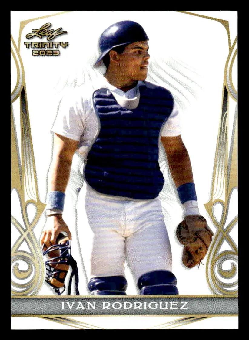 2023 Leaf Trinity #28 Ivan Rodriguez - Baseball Card Single