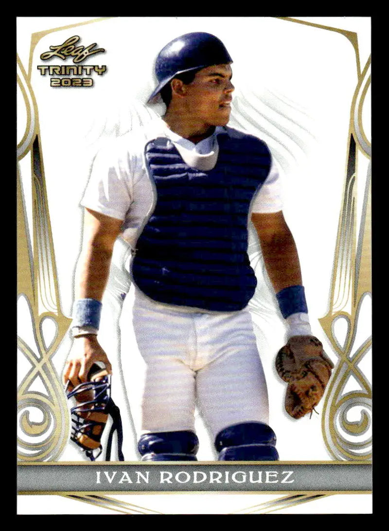 2023 Leaf Trinity #28 Ivan Rodriguez - Baseball Card Single