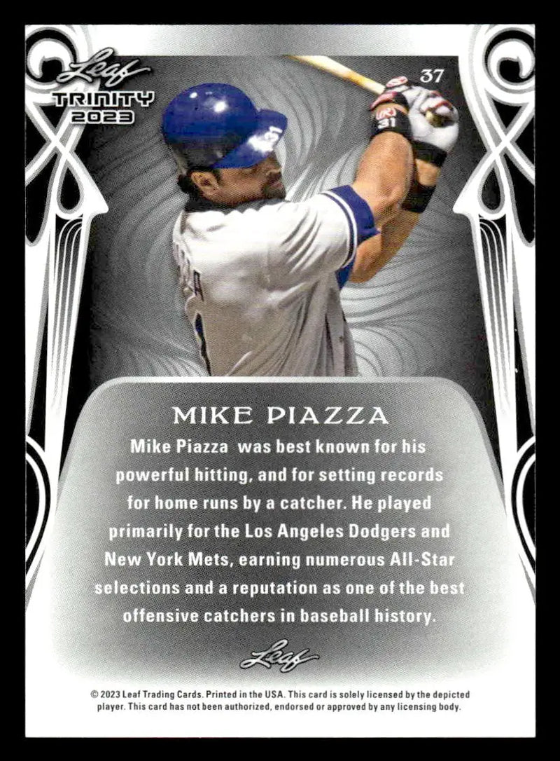 2023 Leaf Trinity #37 Mike Piazza - Baseball Card Single