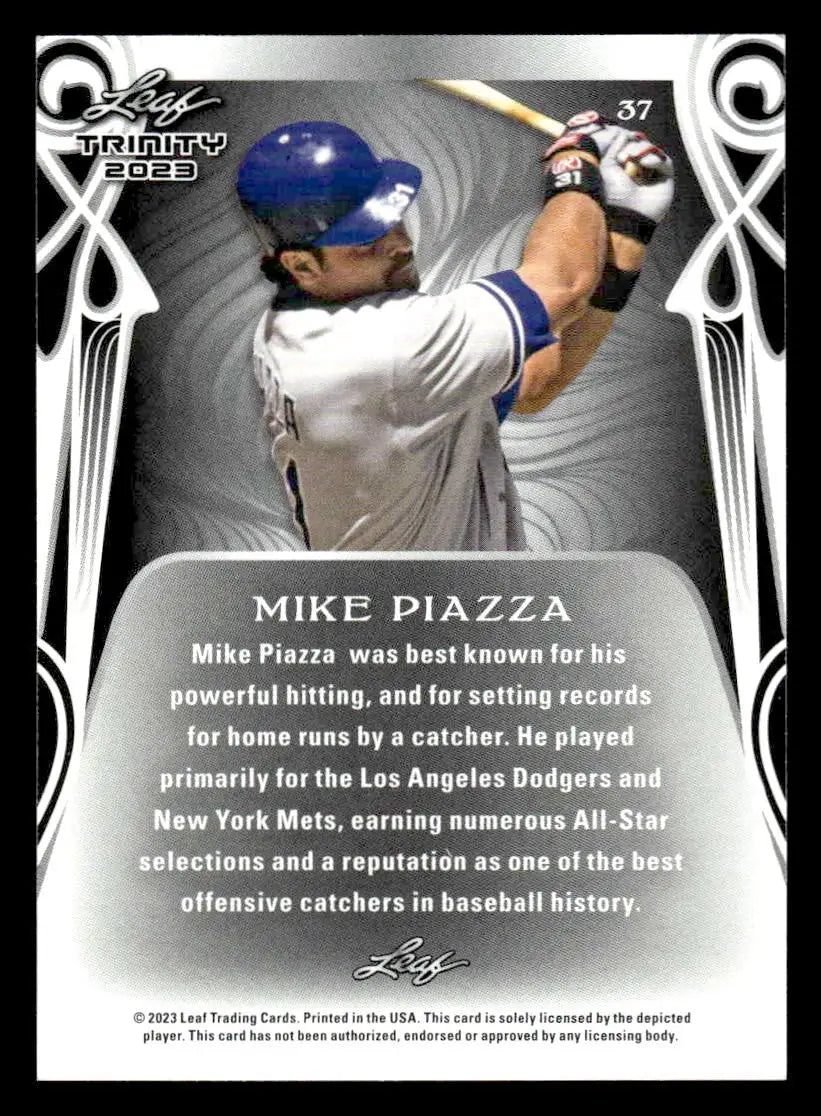 2023 Leaf Trinity #37 Mike Piazza - Baseball Card Single