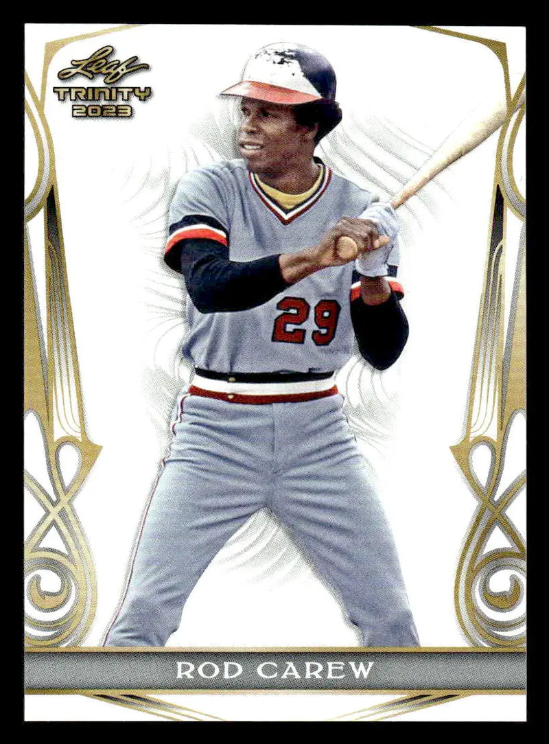 2023 Leaf Trinity #48 Rod Carew - Baseball Card Single